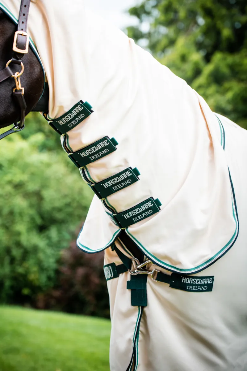 Horseware Rambo Hoody Green/Sage Beige and Green-4